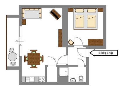 Grundriss WE 5 im DG